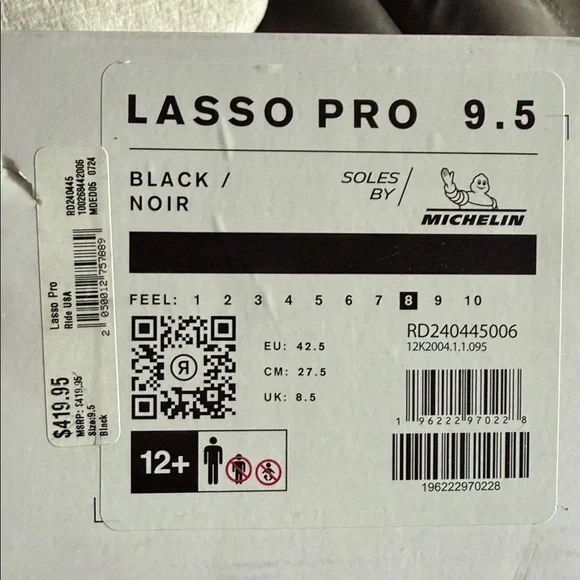 Ride Lasso Pro Men's Black snowboard boots - Picture 3 of 7